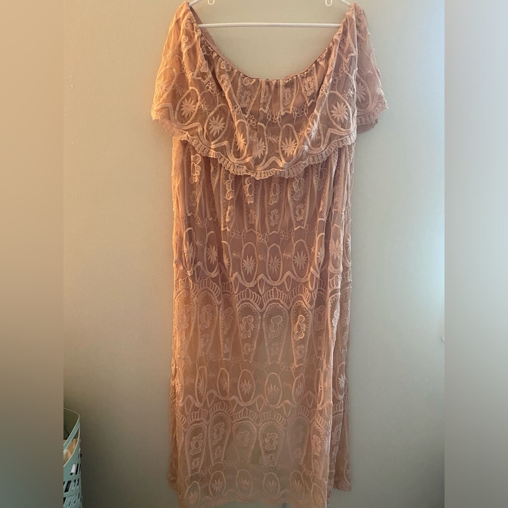 Fashion Nova Dolores Maxi Dress Romper NWT